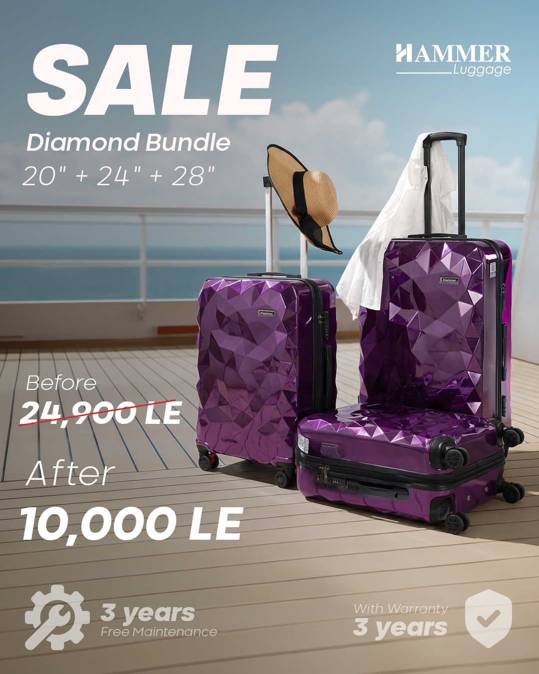 Hammer Luggage Facebook ad