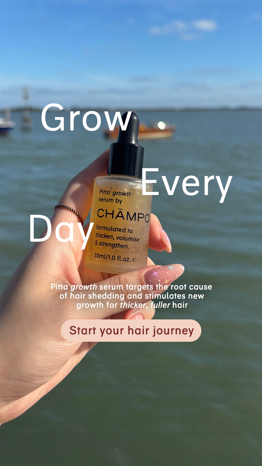 Chāmpo Haircare Facebook ad