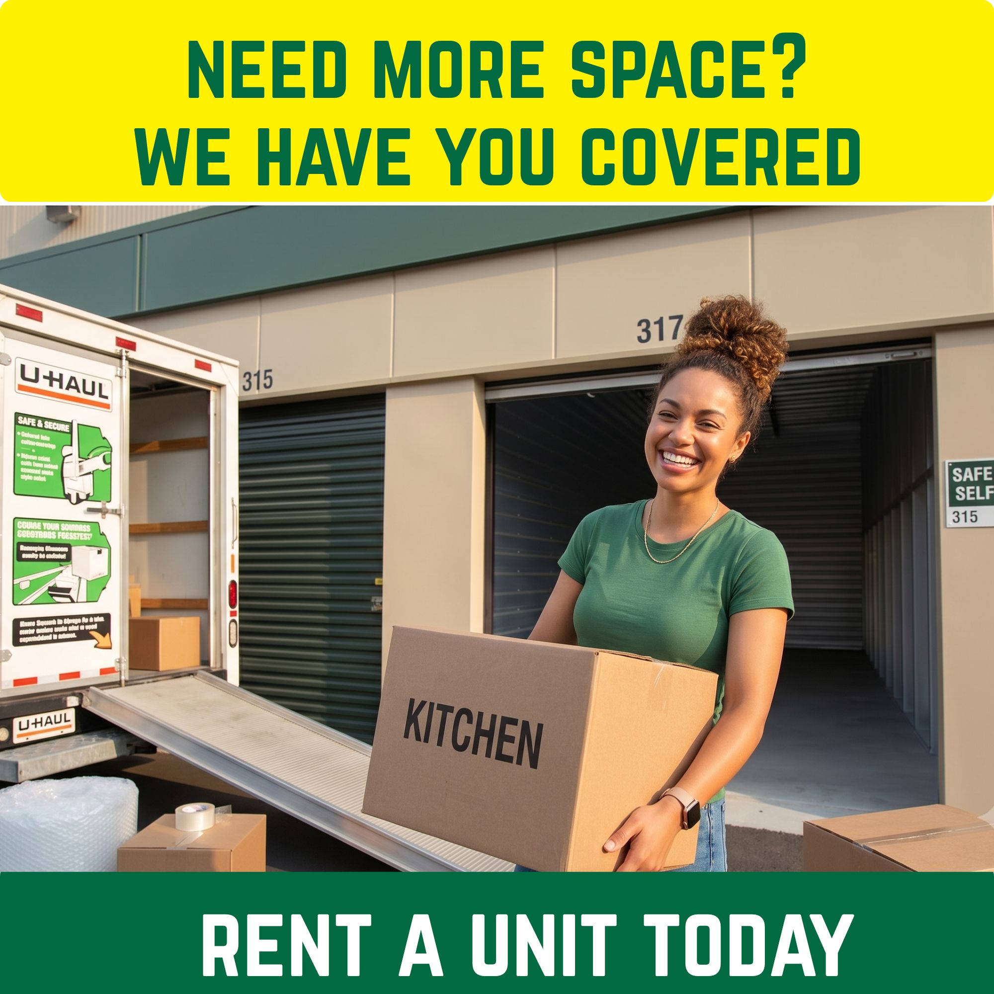 Towne Storage Facebook ad from Aug 10, 2026
