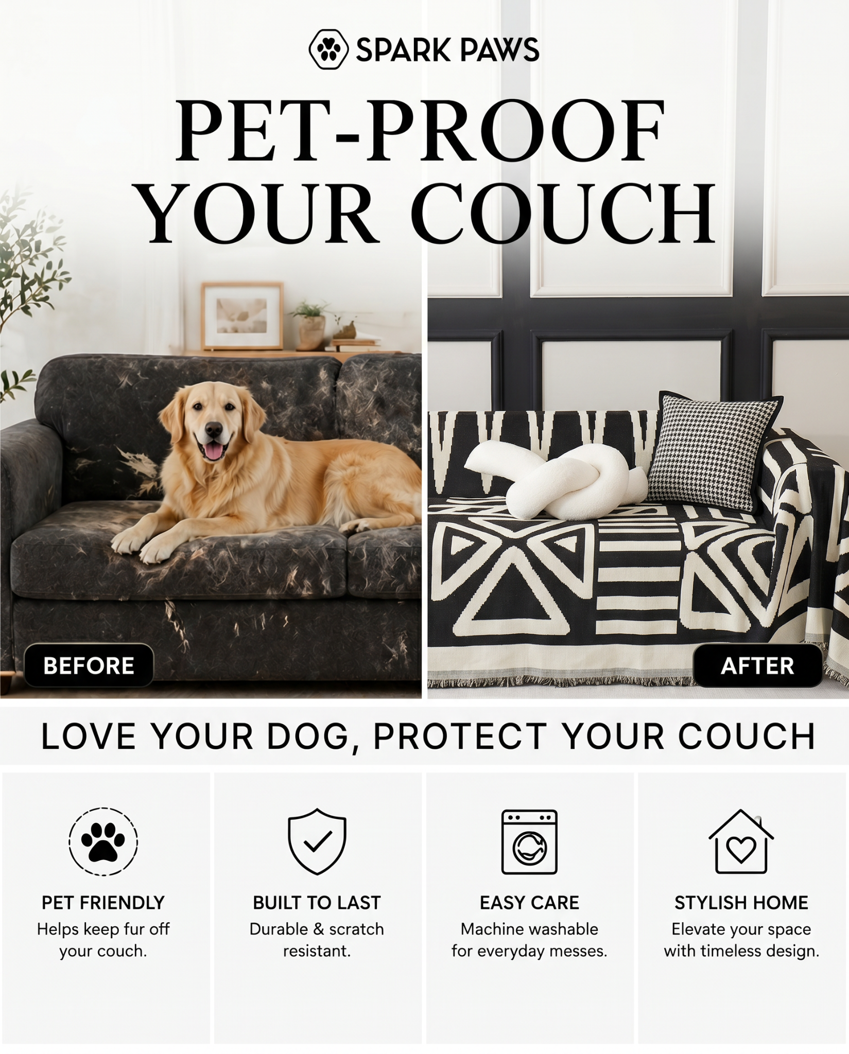 Spark Paws Facebook ad