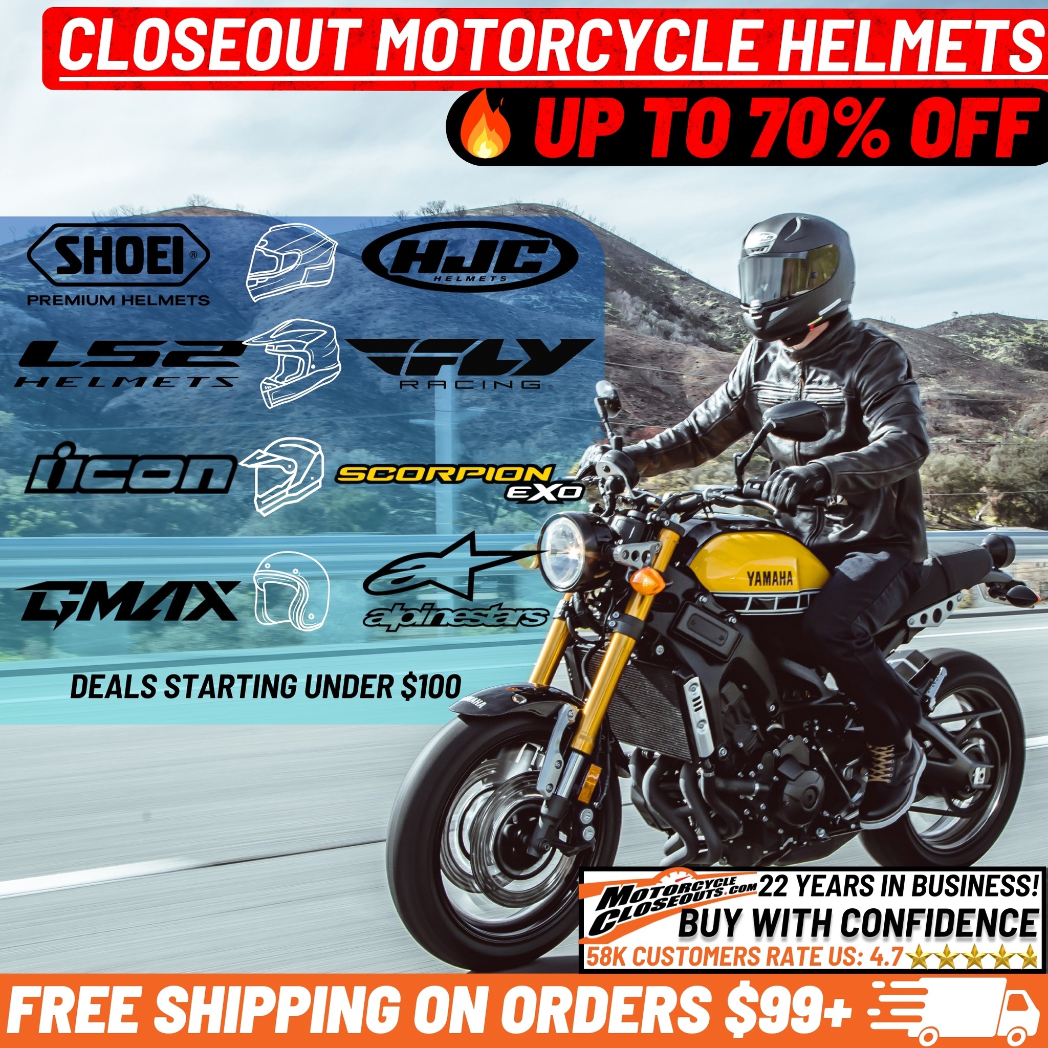 MotorcycleCloseouts Facebook ad