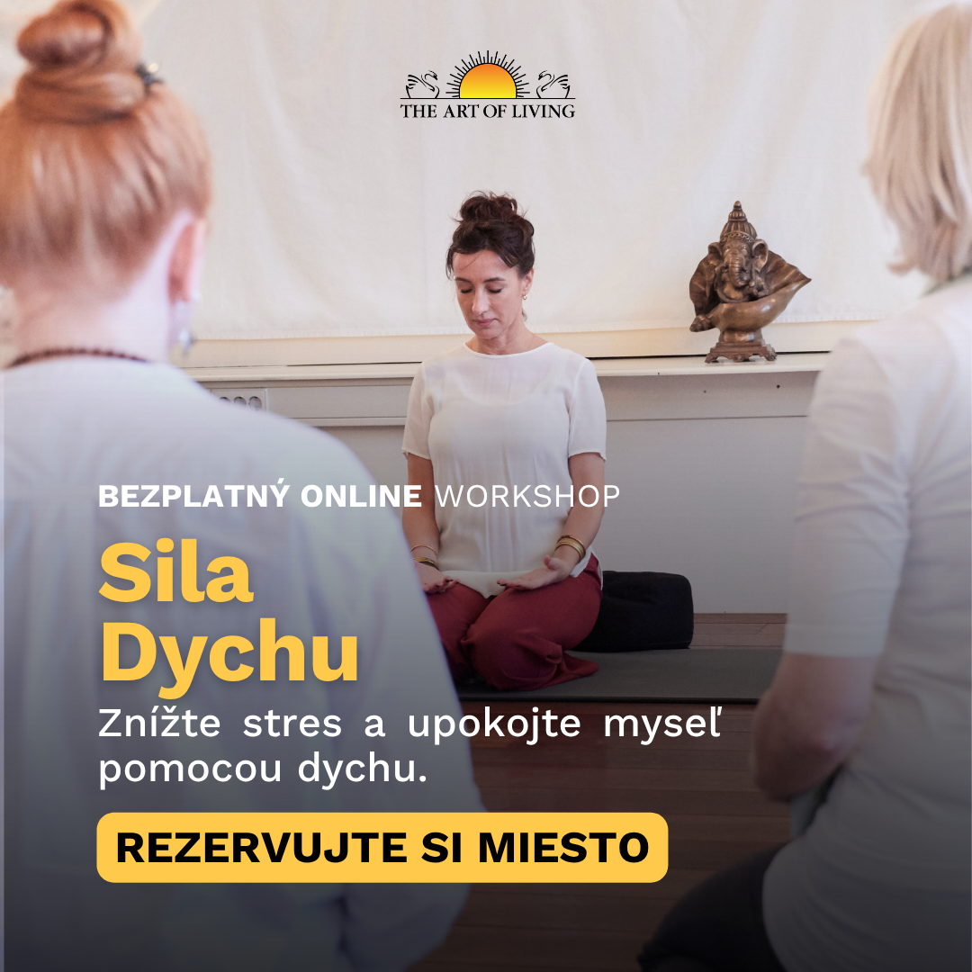 Art of Living Europe Facebook ad: Bezplatný workshop na Slovensku