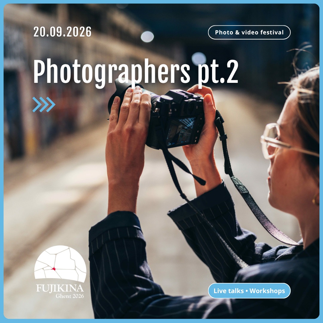 Fujifilm Belgium Facebook ad: 𝗙𝗨𝗝𝗜𝗞𝗜𝗡𝗔 𝗚𝗵𝗲𝗻𝘁 𝟮𝟬𝟮𝟲, 𝗺𝗲𝗲𝘁 𝗼𝘂𝗿…