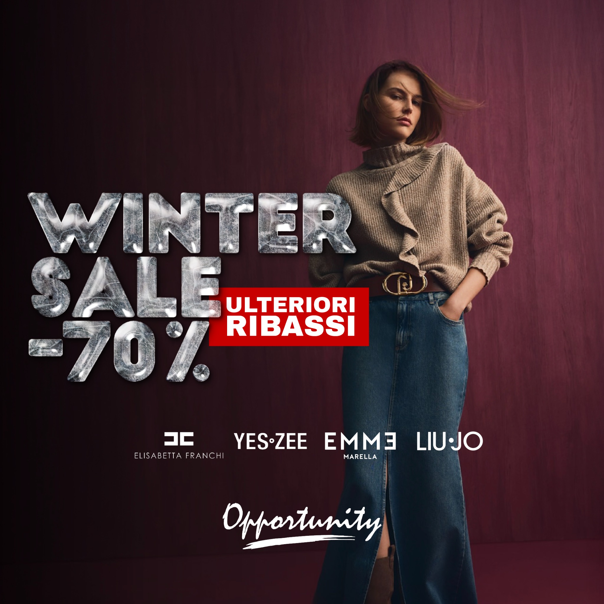 Opportunity Stores Facebook ad: Sconti Imperdibili! Non farteli sfuggire