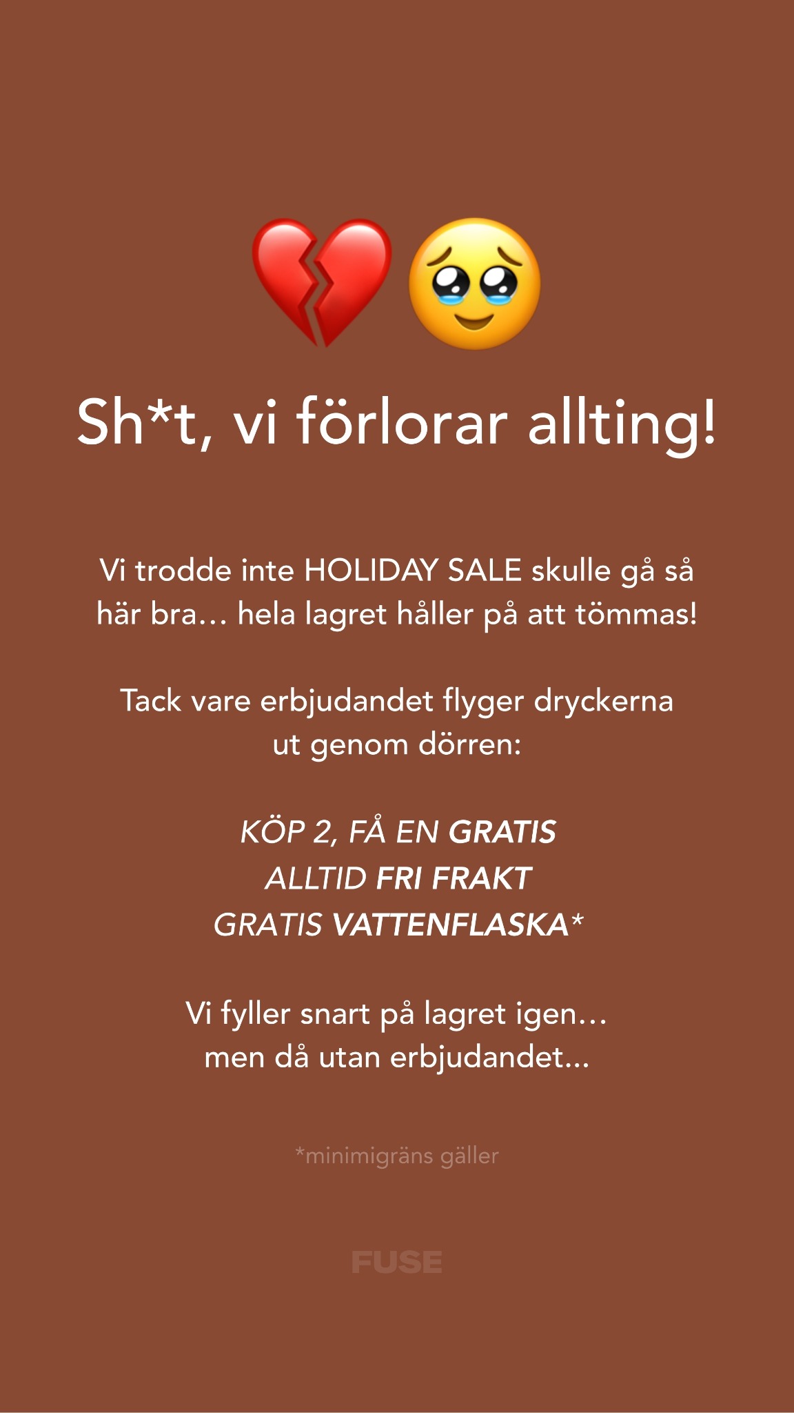 Fuse Energy Facebook ad: Köp 3 betala för 2