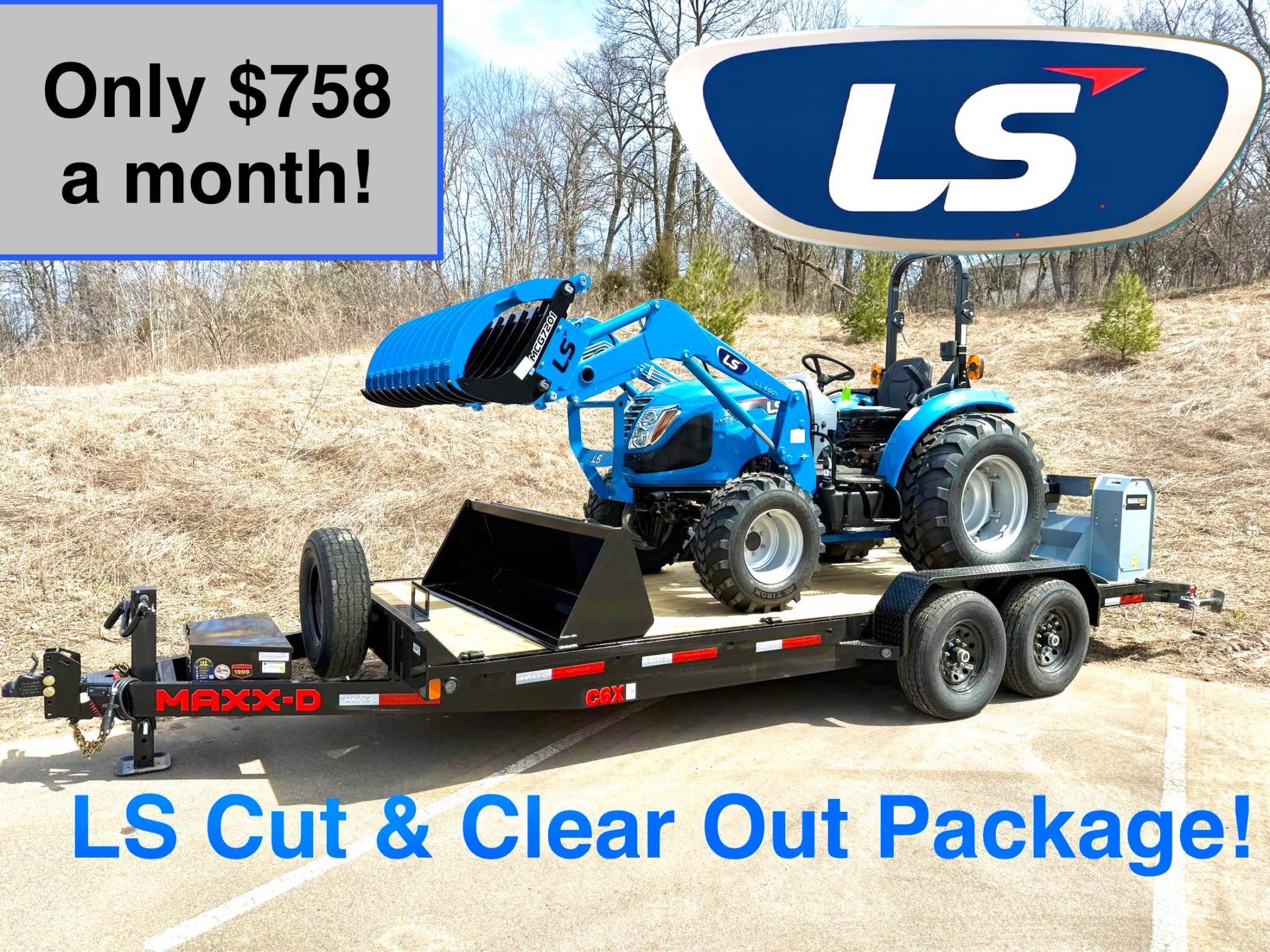 Kellen Kramer Facebook ad: 2026 LS Tractor Big Agriculture Package! 73hp!