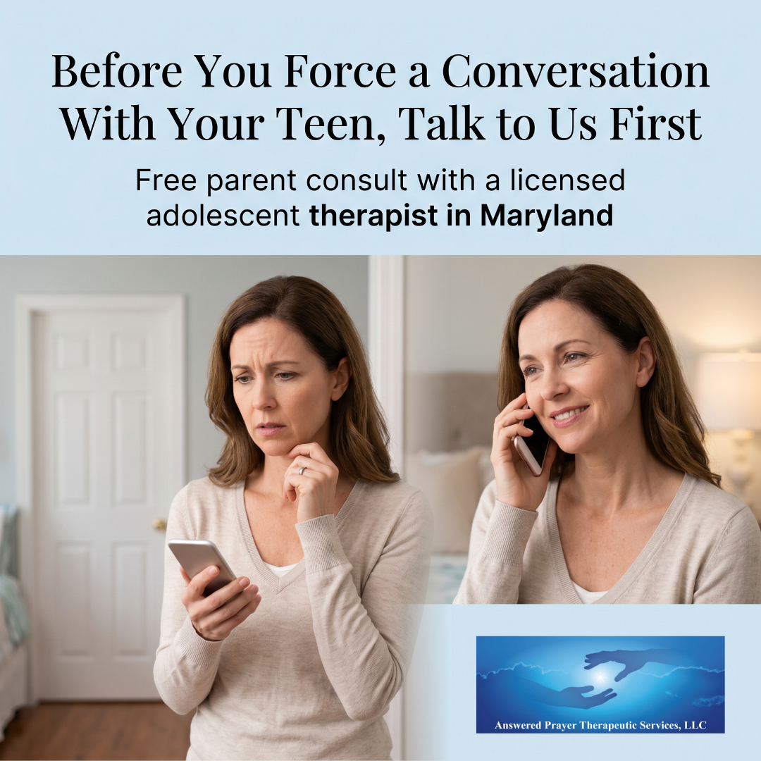 Answered Prayers Therapy Facebook ad: Your Teen Isn’t Just Being Difficult