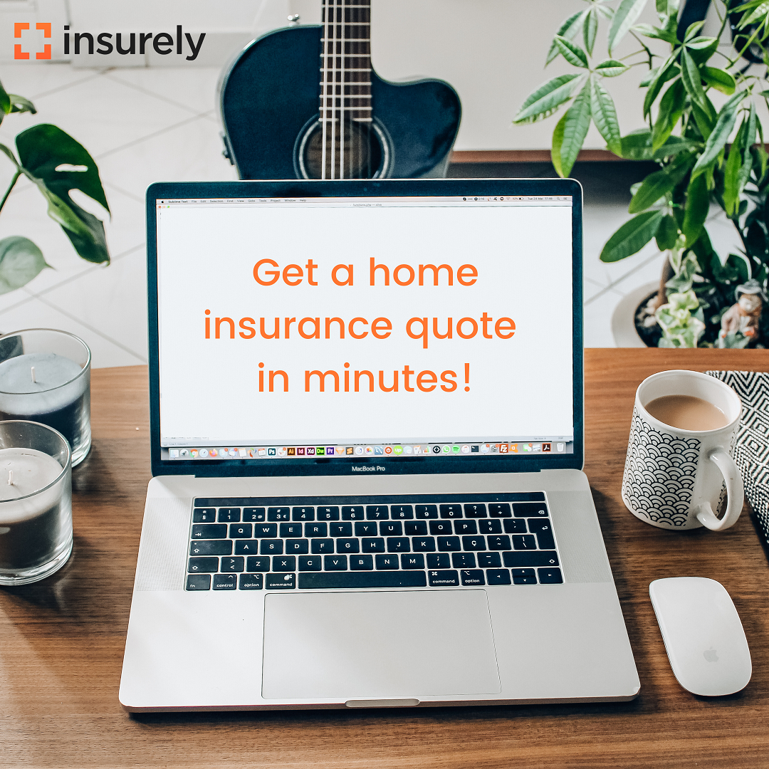 Insurely inc. Facebook ad: Online Home Insurance In Minutes