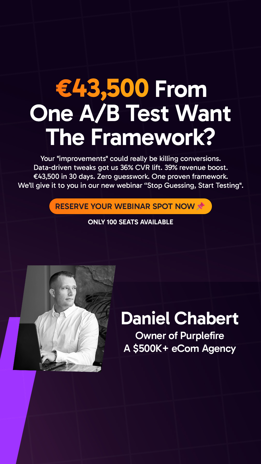Daniel C. Shopify & AI Expert Facebook ad from Jan 16, 2026