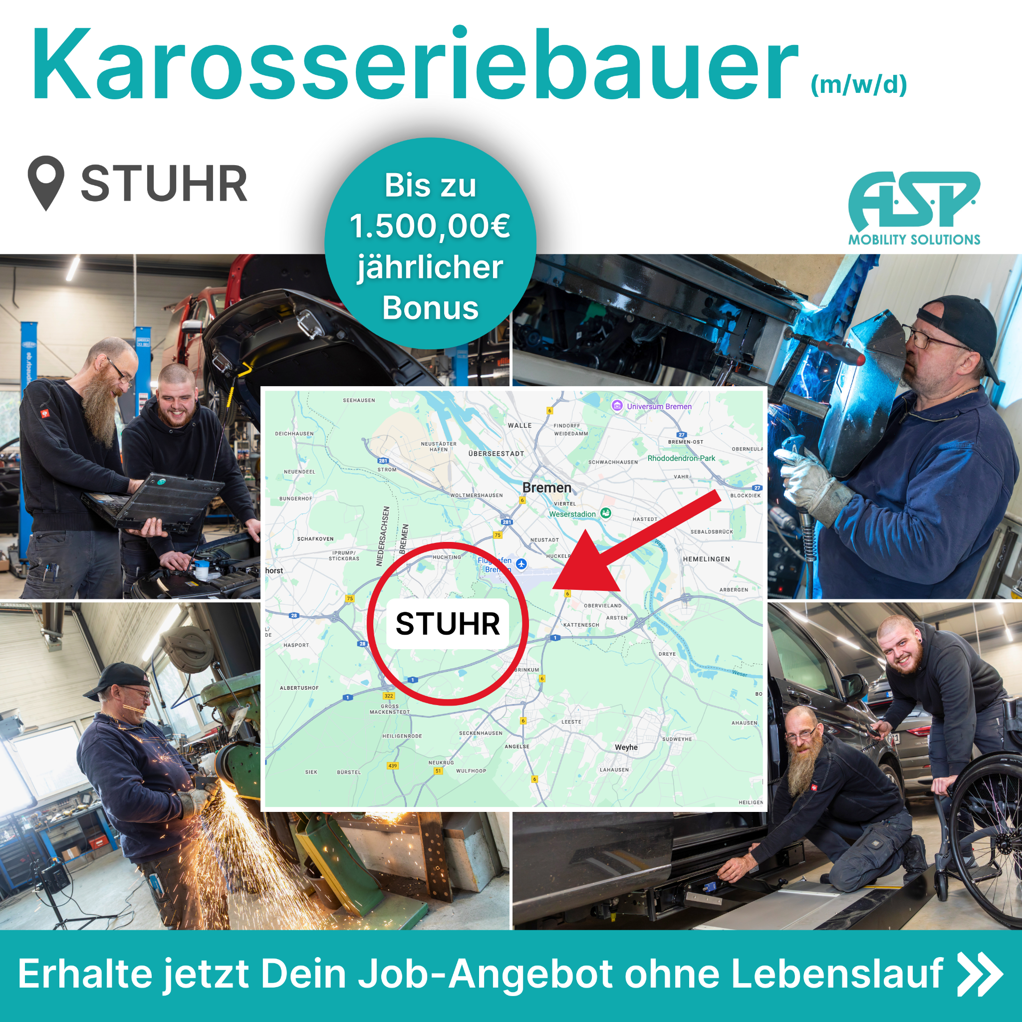 Candidate Flow KFZ-Karriere Facebook ad: Du möchtest ein unwiderstehliches Job-Angebot?
