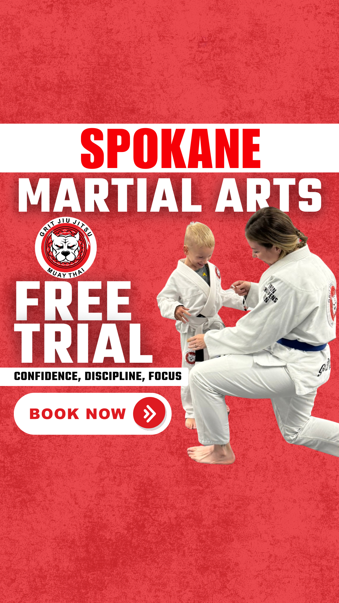 Grit Jiu Jitsu & Muay Thai Martial Art Facebook ad from Dec 26, 2025