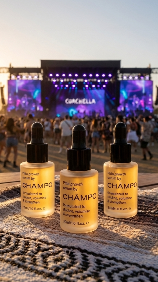 Chāmpo Haircare Facebook ad