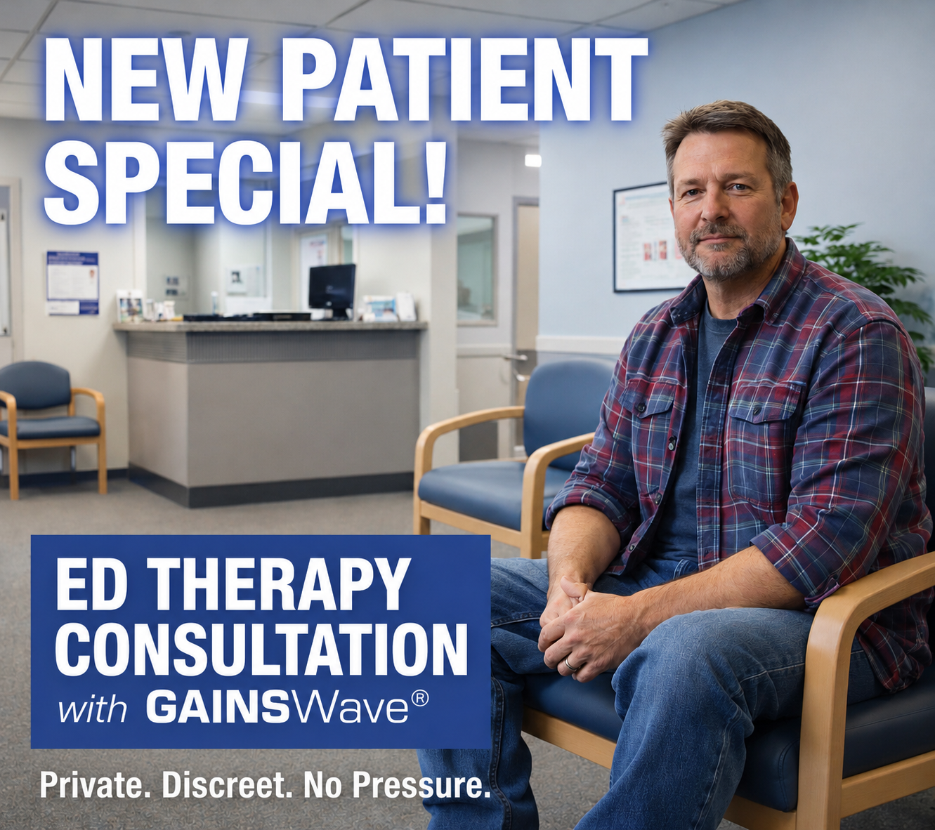 Aesthetic Renewal & Beyond Facebook ad: $49 ED GAINSWave Therapy Treatment!