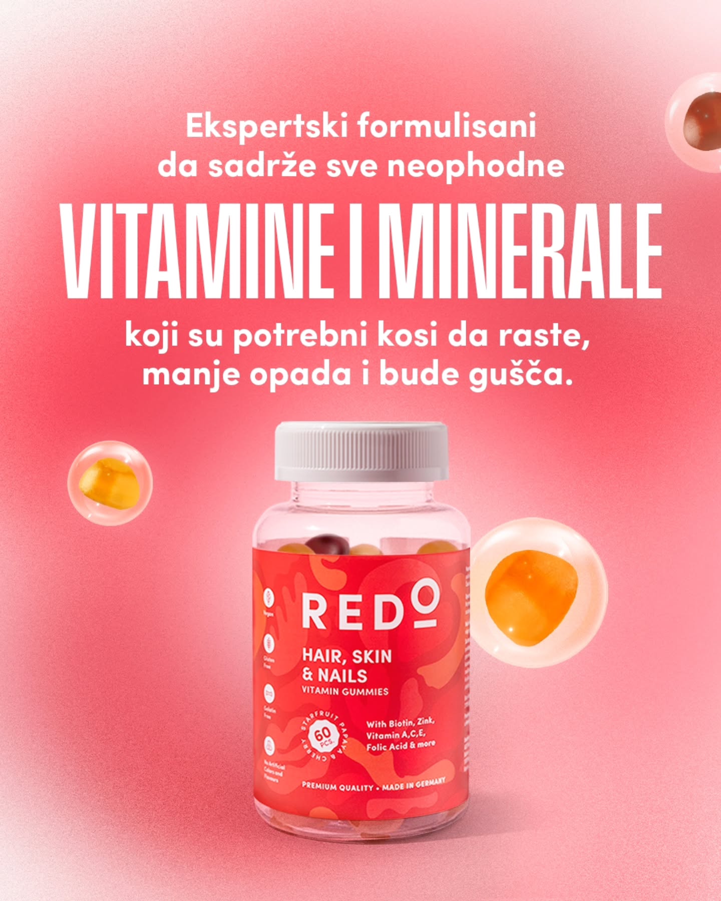 Redo Gummies Facebook ad: REDO Hair, Skin & Nails Vitamin Gummies - REDO