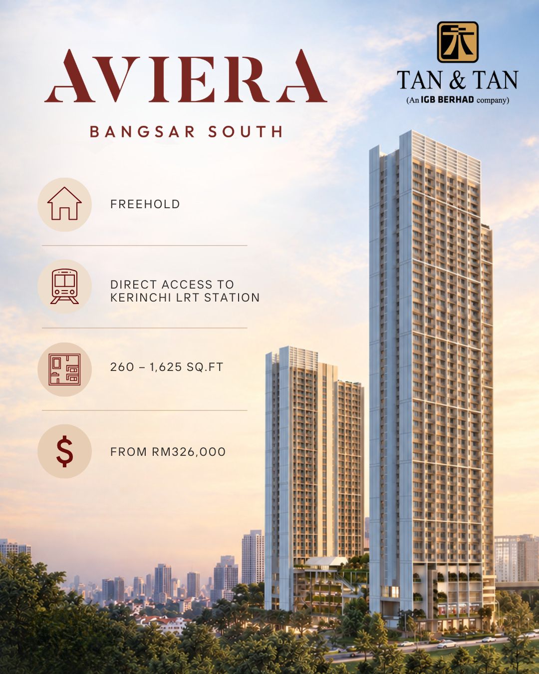 PropertyGuru.com.my Facebook ad: Freehold TOD in Bangsar South!