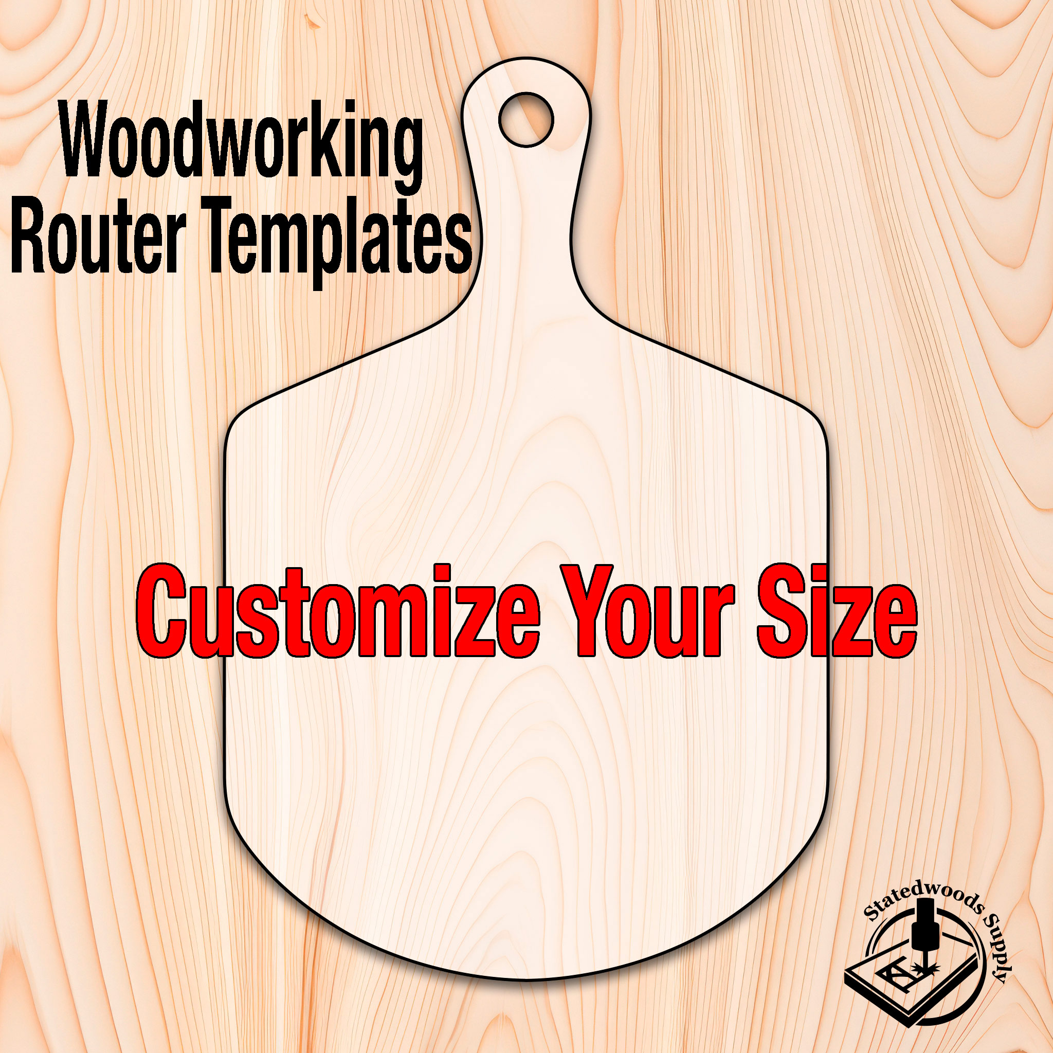 Statedwoods Supply Facebook ad: Want to create a great looking cutting board…