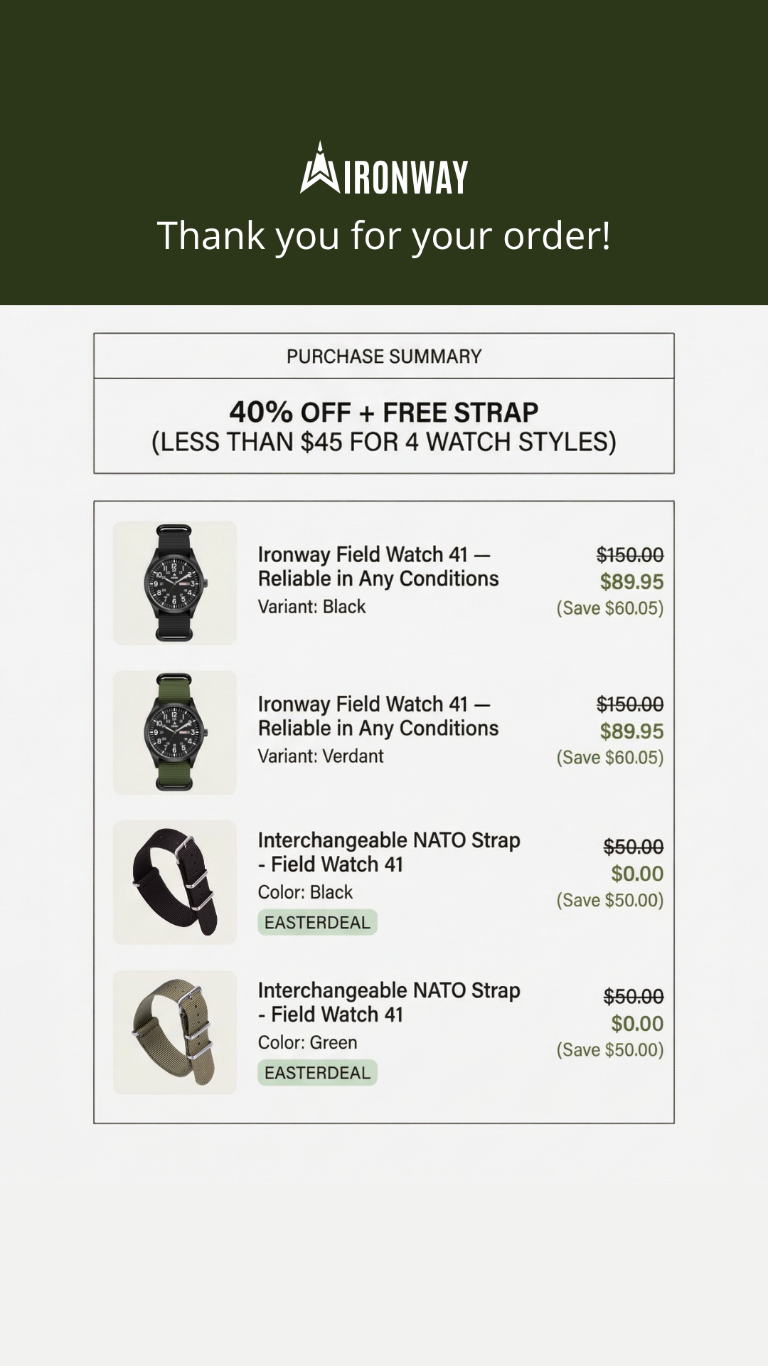 Ironway Facebook ad