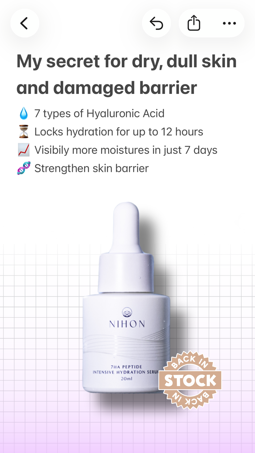 Nihonskin Facebook ad