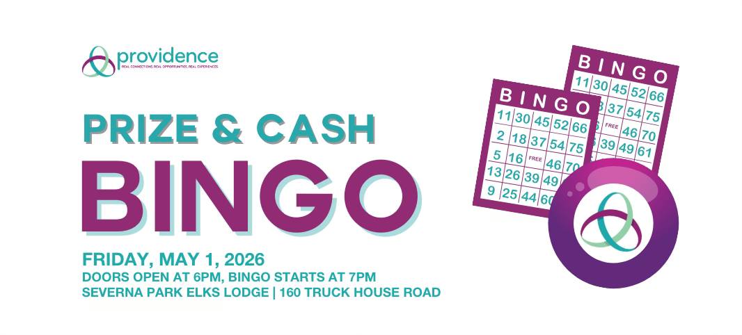 Providence of Maryland Facebook ad: Providence Prize and Cash Bingo