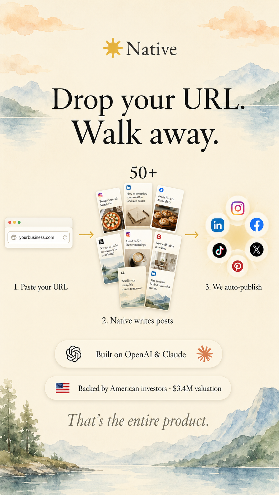 Native AI Facebook ad