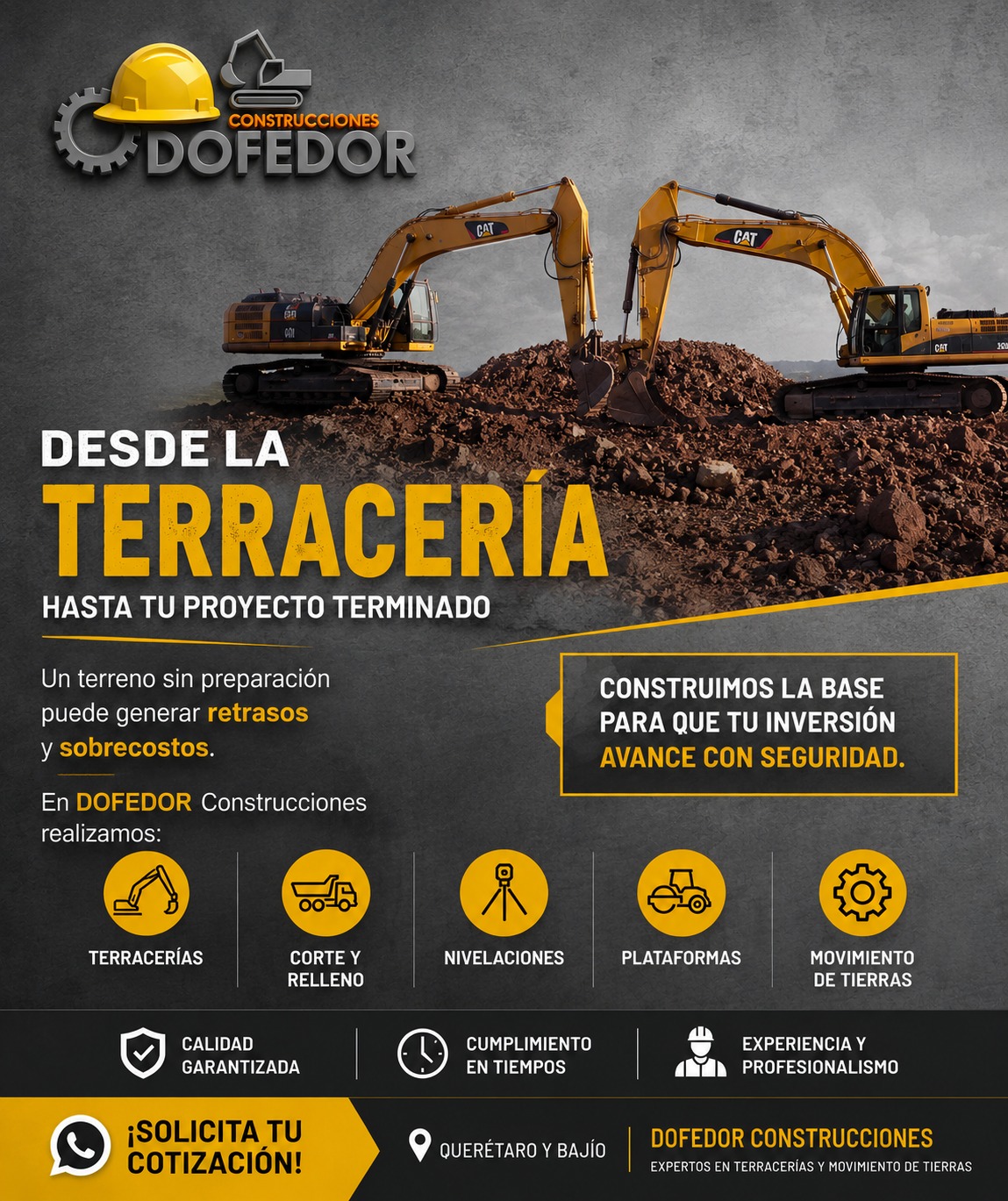 Dofedor construcciones Facebook ad: ¿Vas a construir una casa, nave industrial, vialidad…