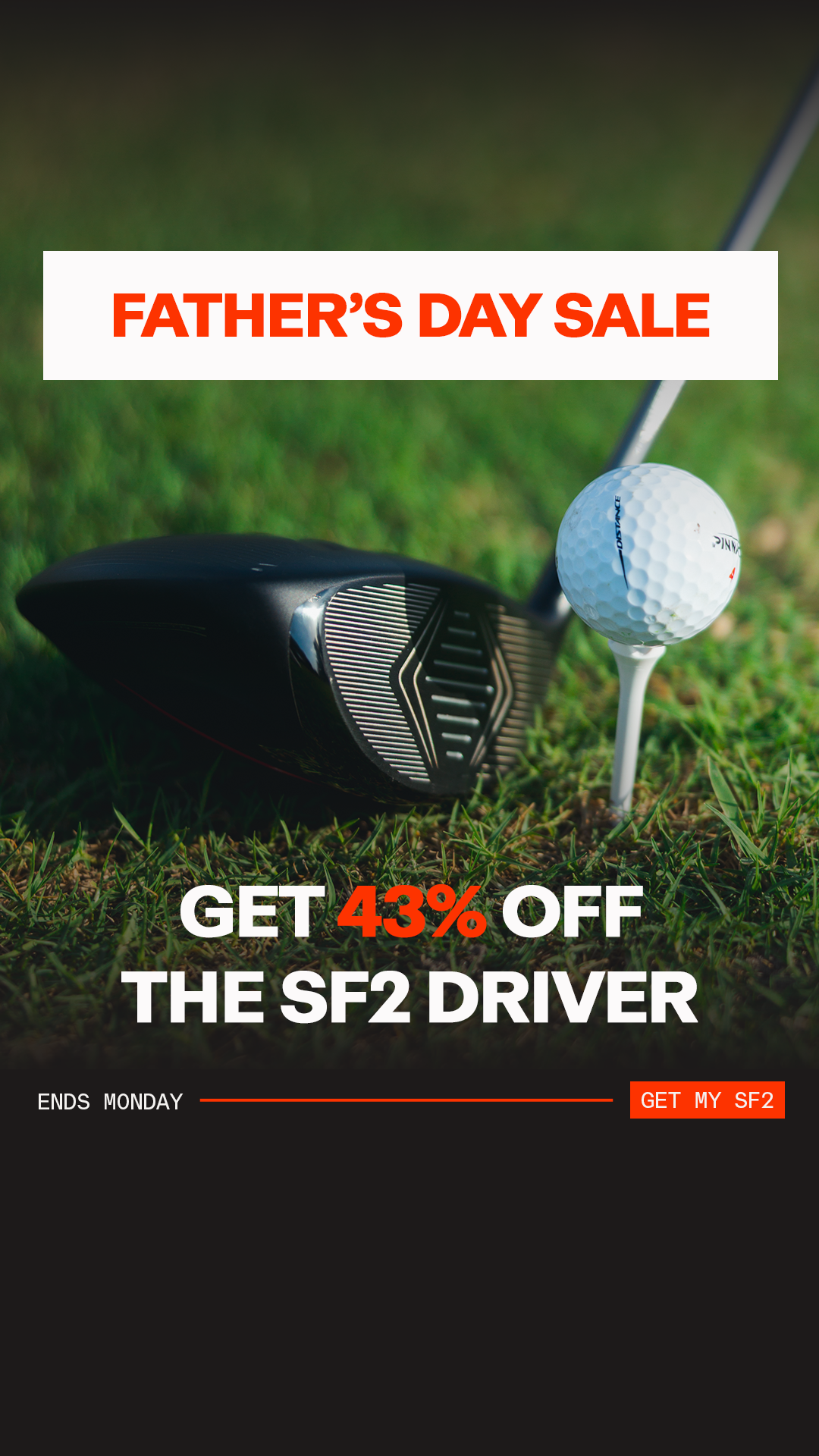 Performance Golf Facebook ad
