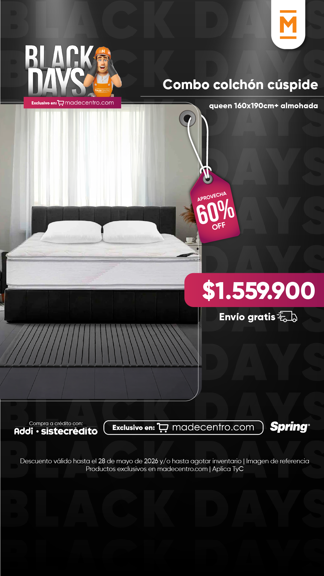 Madecentro Colombia SAS Facebook ad from May 19, 2026