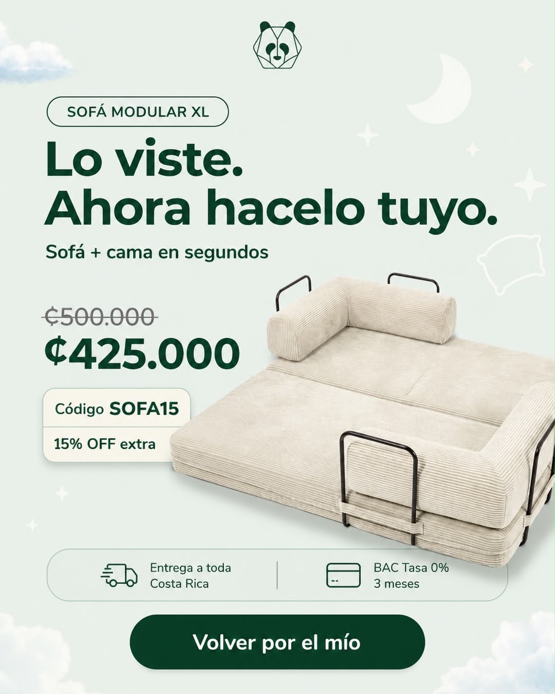 Pandi Luxury Bedding Facebook ad