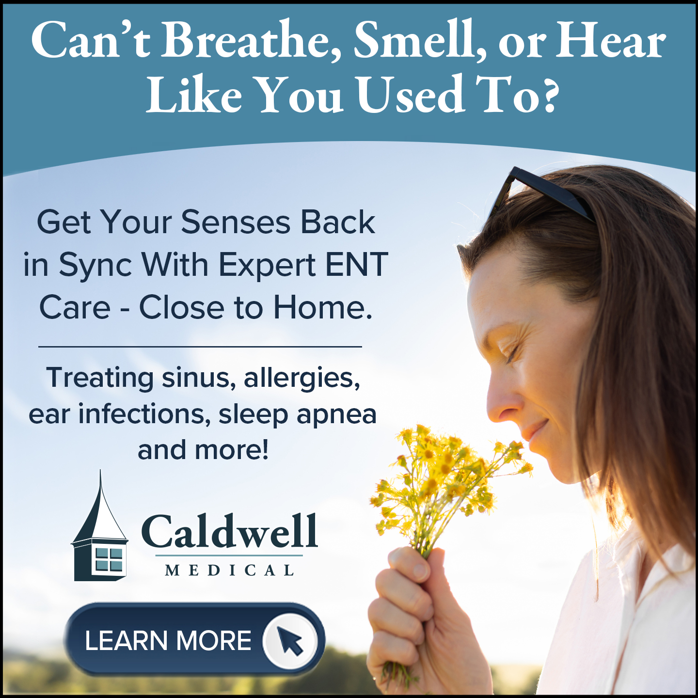 Caldwell Medical Center Facebook ad from Jan 22, 2026