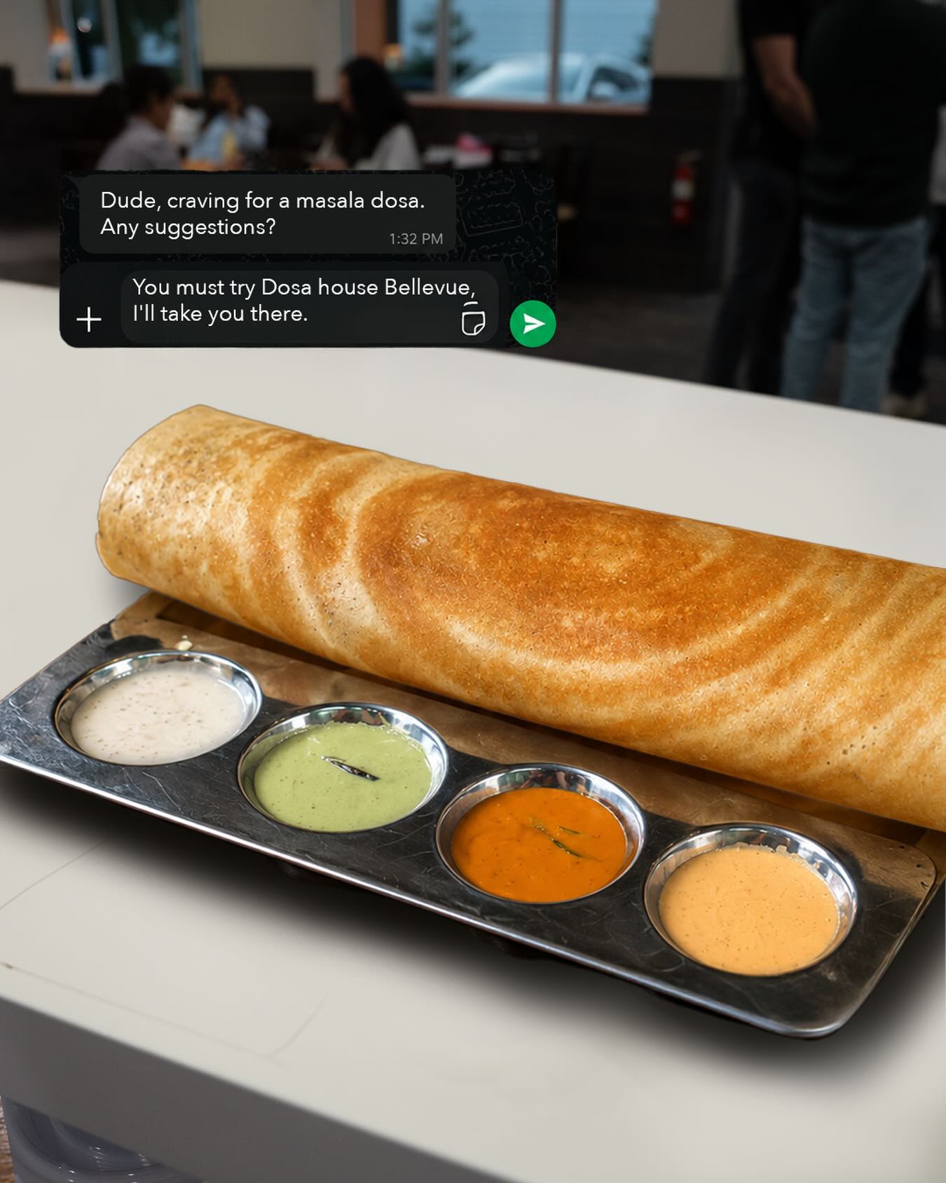 Dosa House Facebook ad: Craving a masala dosa?