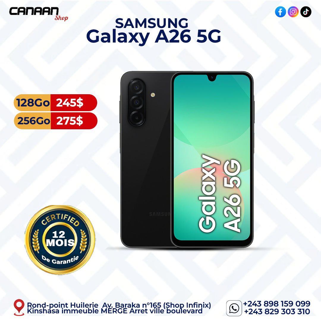 Canaan shop Facebook ad: Tu cherches un Samsung original, puissant et garanti?