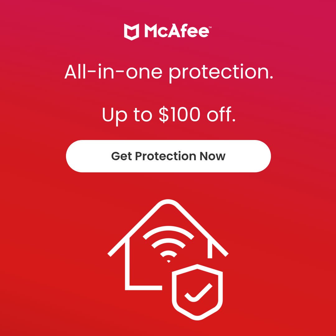 McAfee Facebook ad