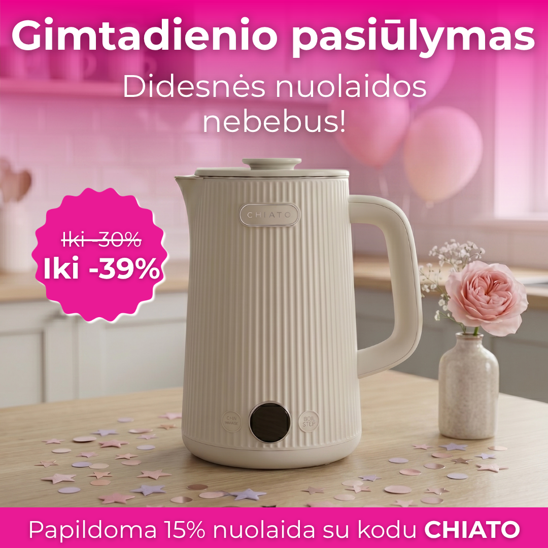 Kavos Draugas Facebook ad: Su kodu CHIATO- 15%