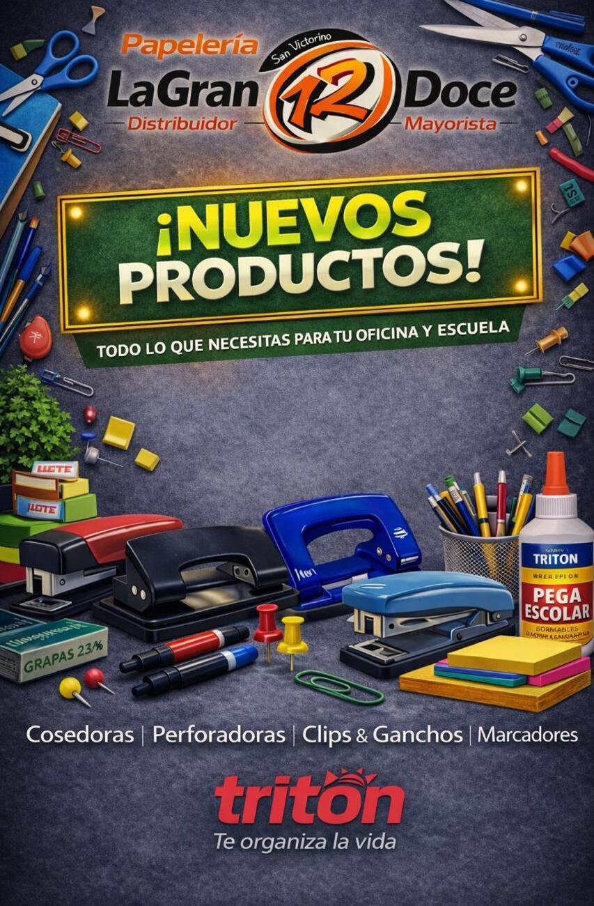 Papelería La Gran 12 Facebook ad from Feb 6, 2026