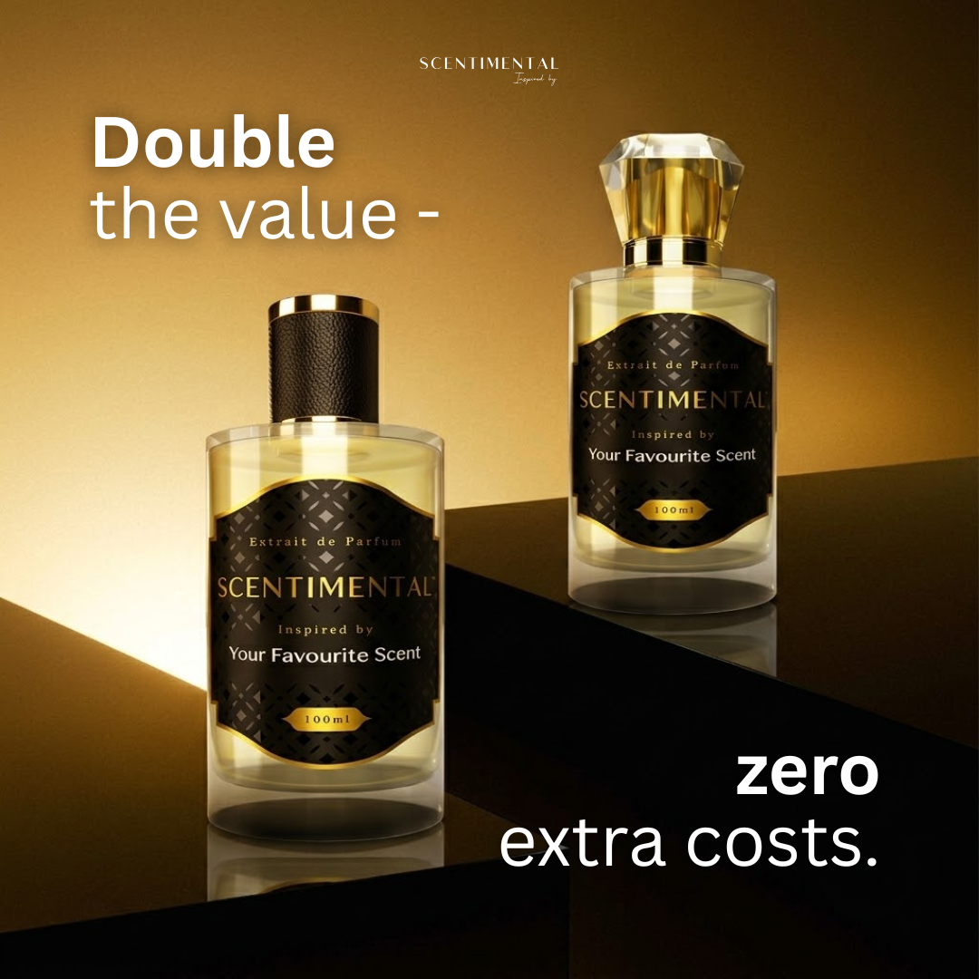 Scentimental Facebook ad: Two fragrances. One price