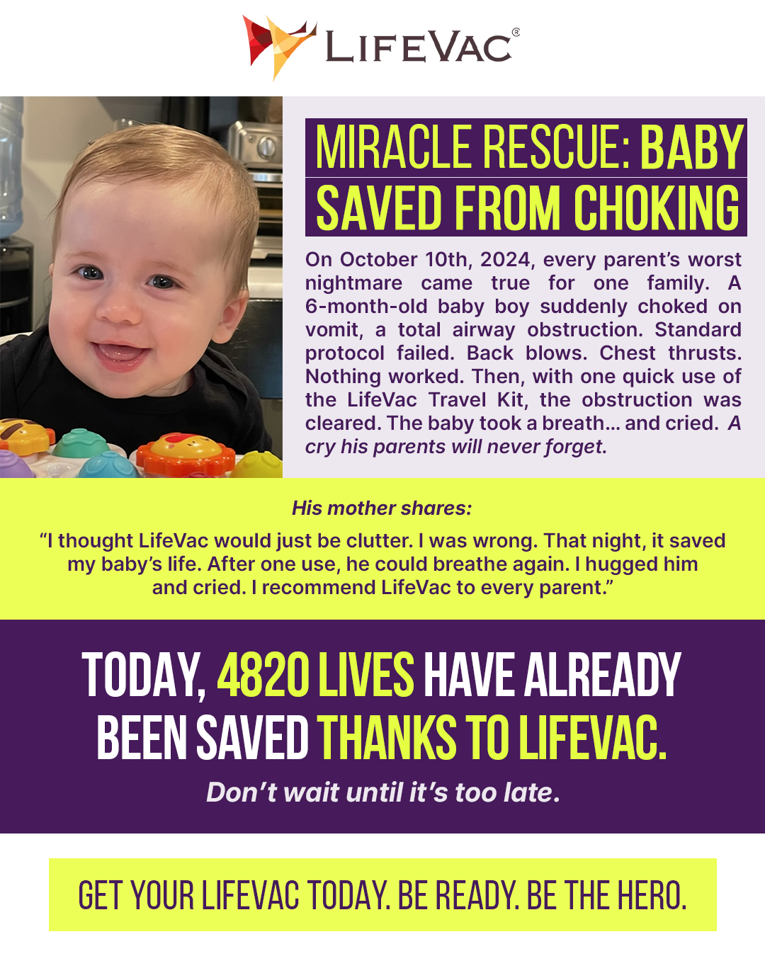 LifeVac USA Facebook ad
