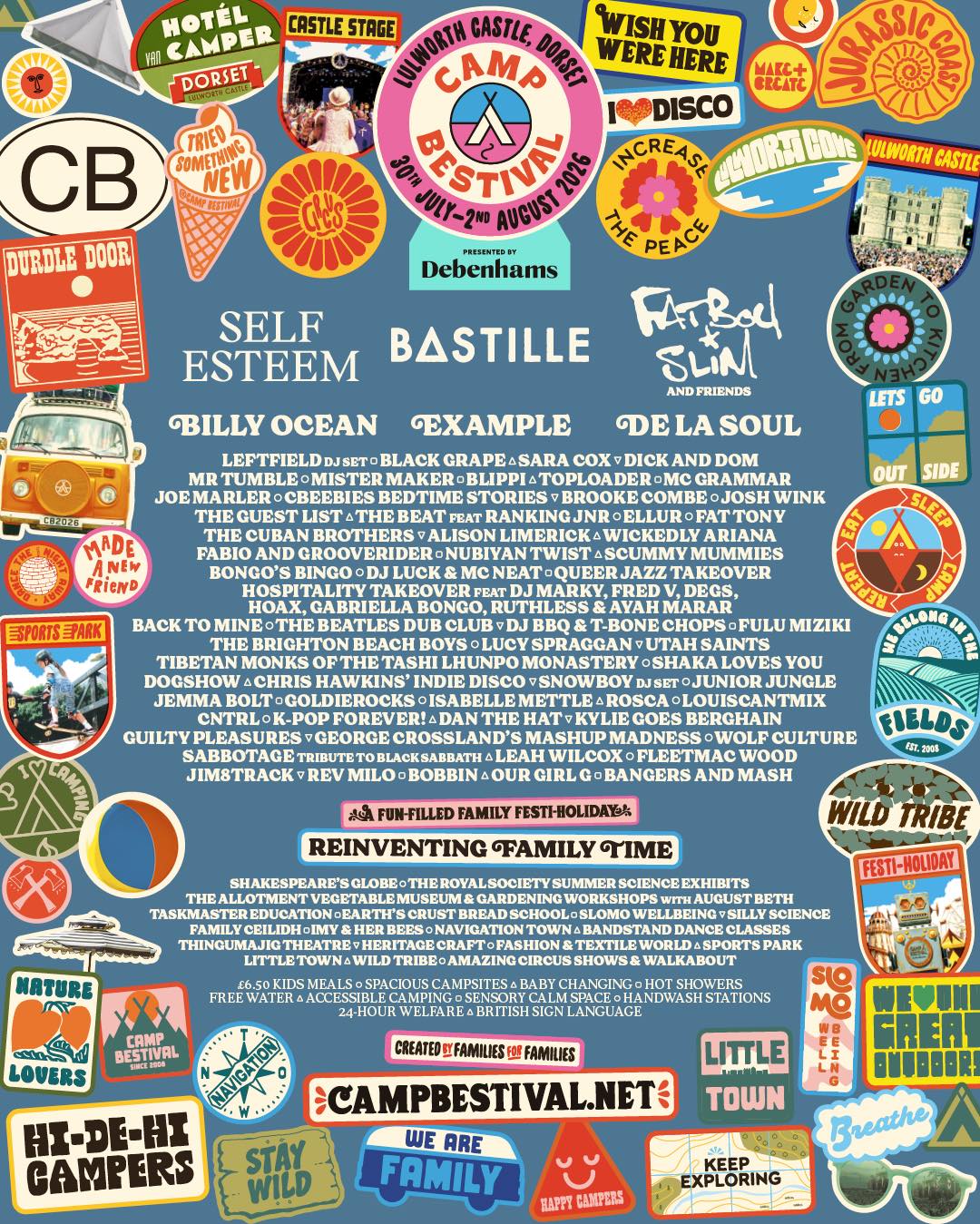 Camp Bestival Dorset Facebook ad: The 2026 lineup is here for Camp Bestival…