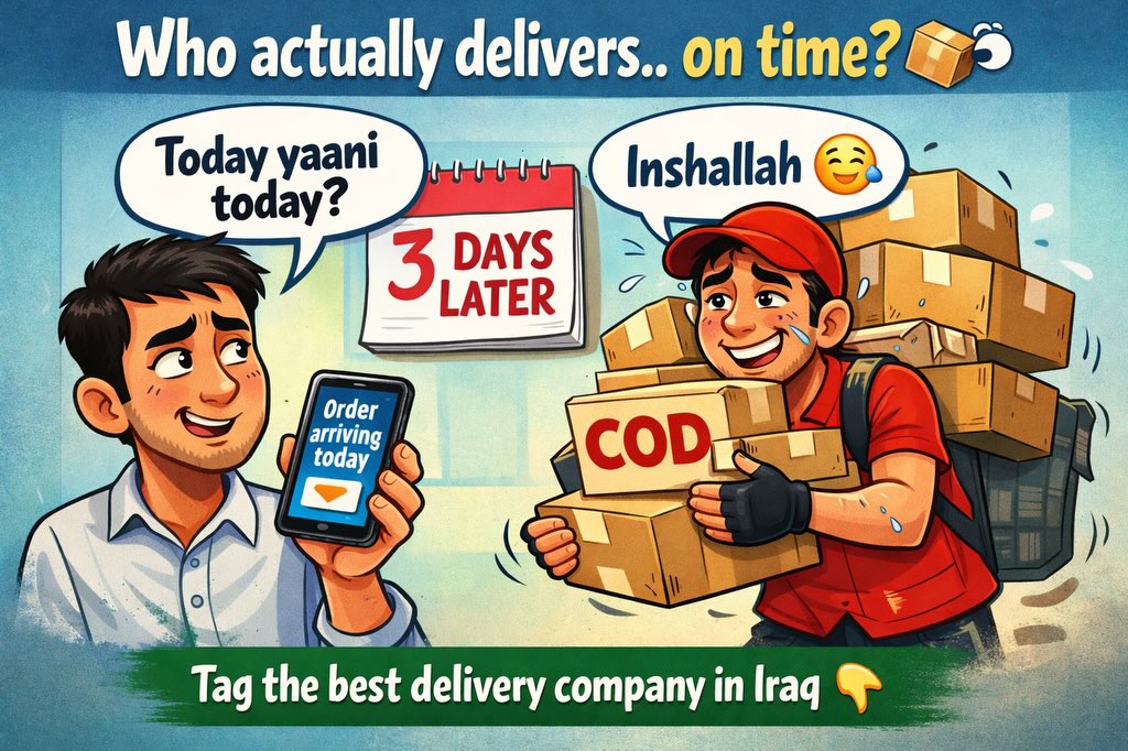Parcel Punch Facebook ad: Iraq E-commerce & Delivery Check