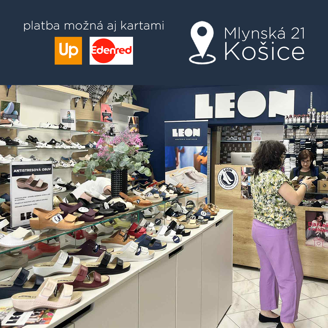 LEON papuče Facebook ad: Navštívte našu kamennú predajňu v Košiciach, kde máme…