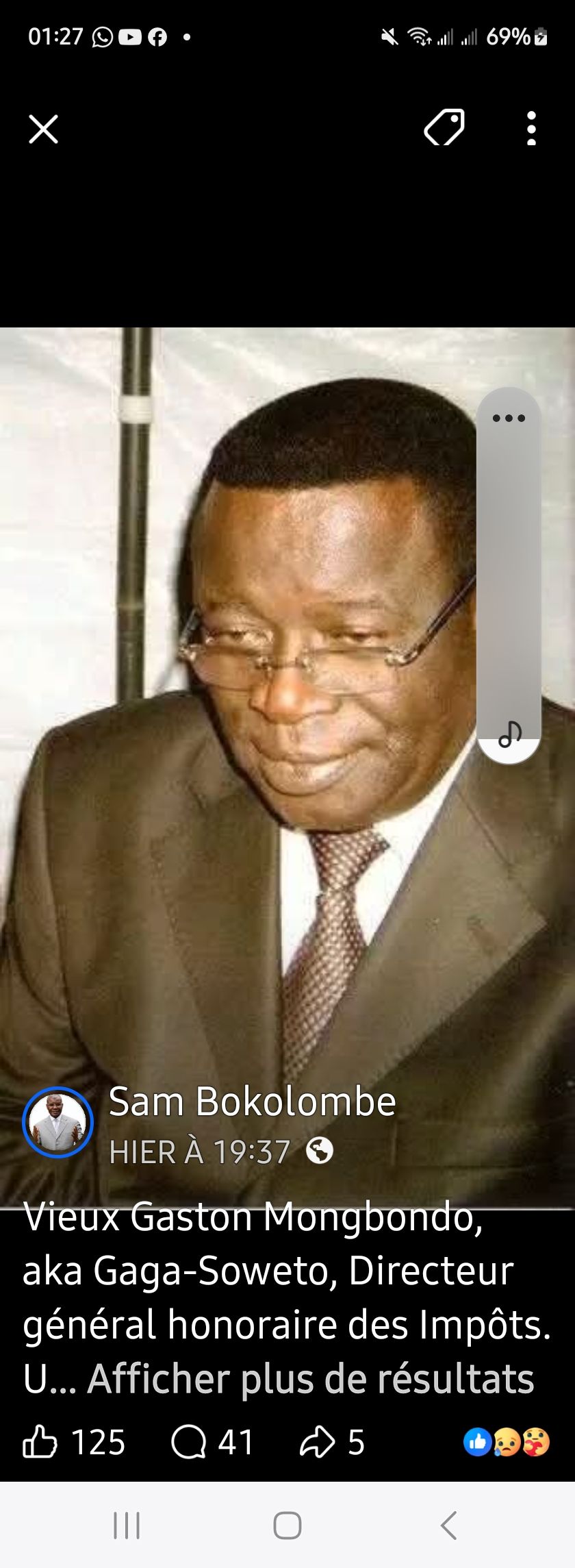 Desire Mbonzi Facebook ad: Yaya ya ba leki ébélé