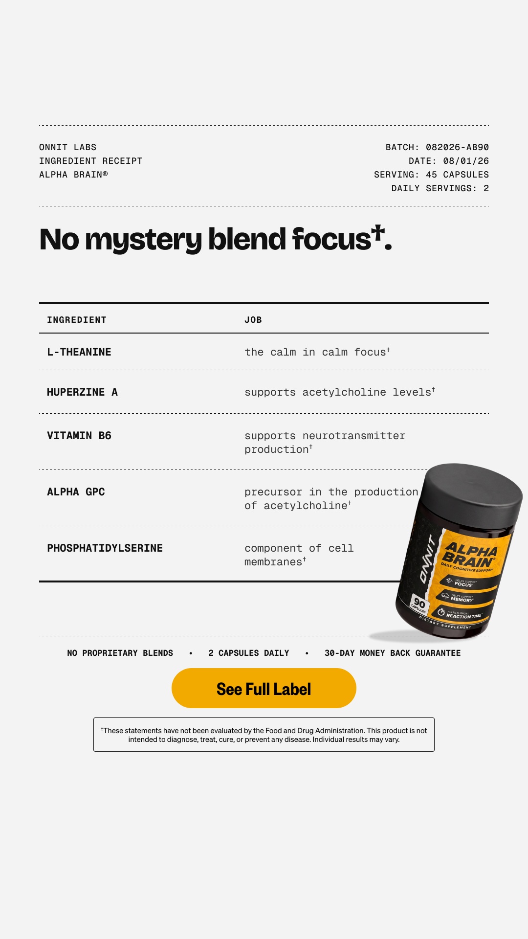Onnit Facebook ad: Refine Your Flow State