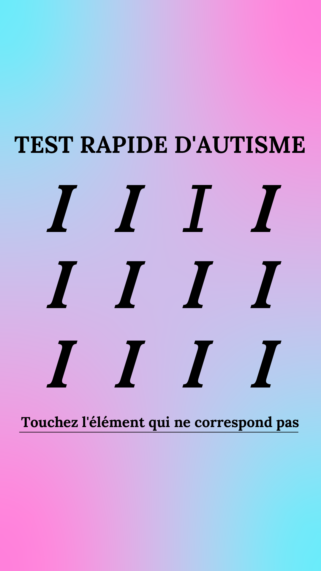 International IQ test Facebook ad