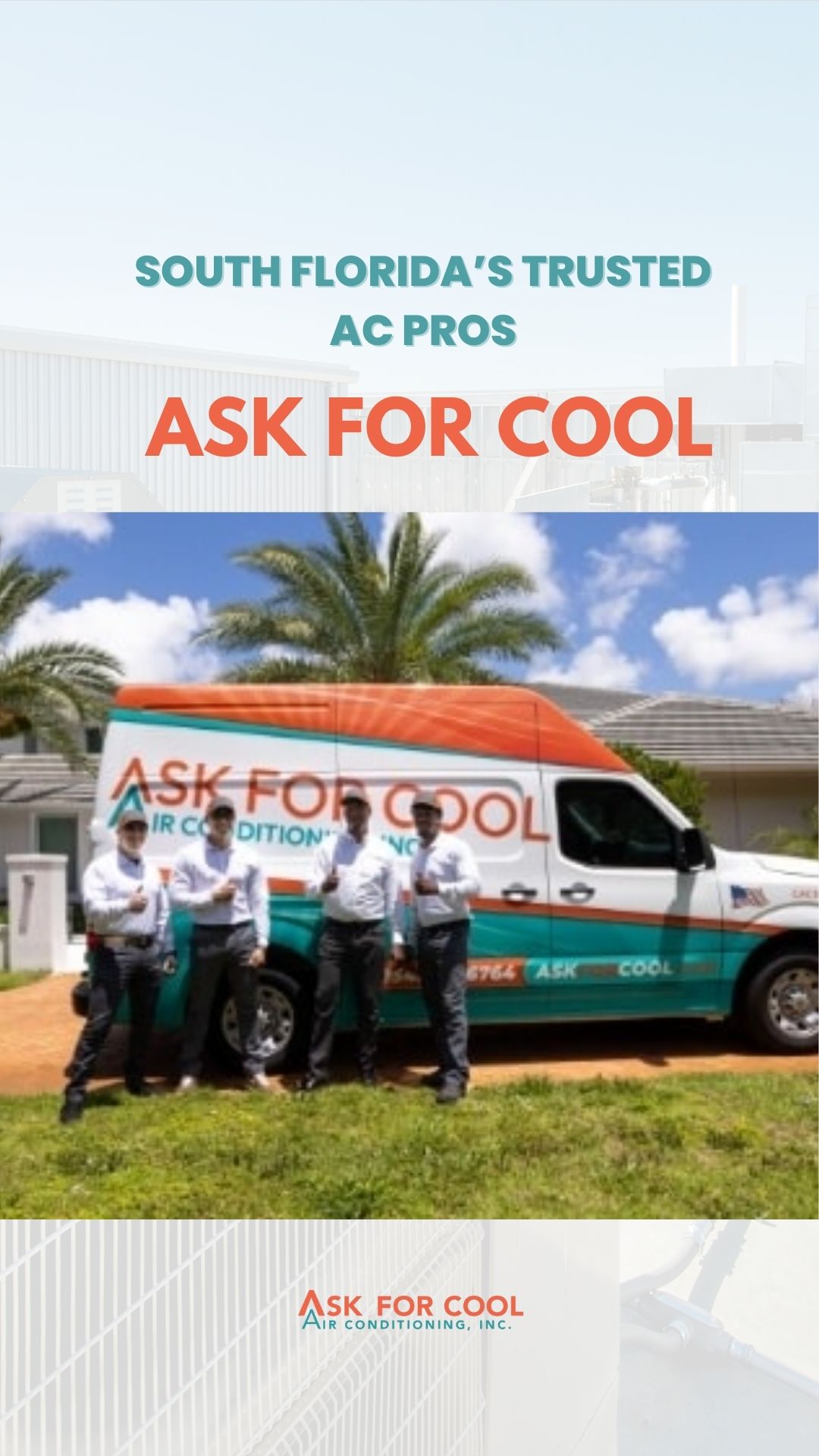 Ask For Cool Air Conditioning, Inc. Facebook ad from Jan 31, 2026