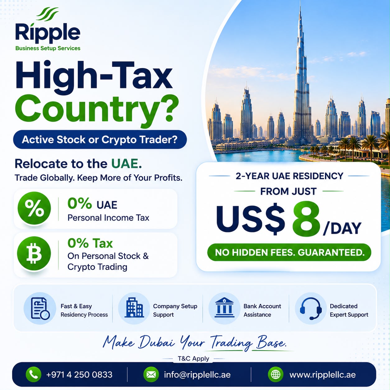 Ripple Business Setup LLC. Facebook ad
