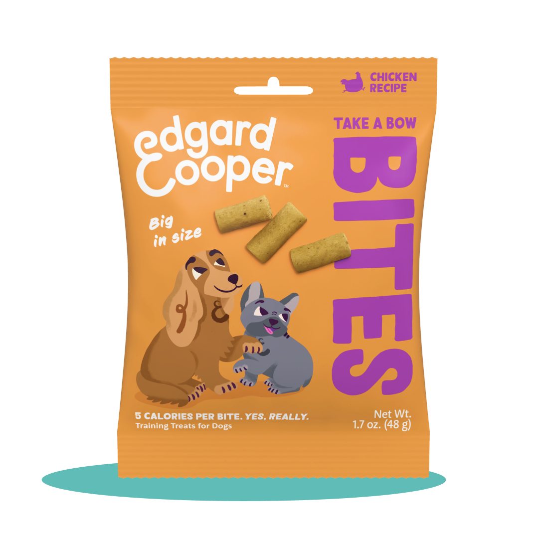 Edgard & Cooper Facebook ad: For happy bellies and wagging tails, feed fresh-meat…