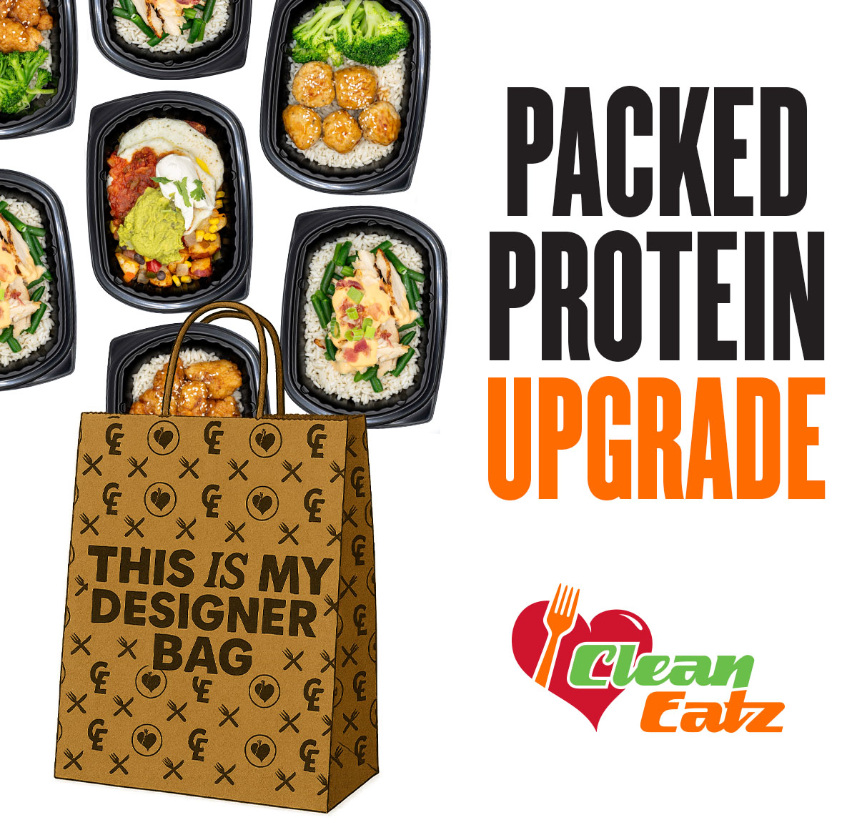 Clean Eatz Facebook ad: We Meal Prep, So You Don't Have To