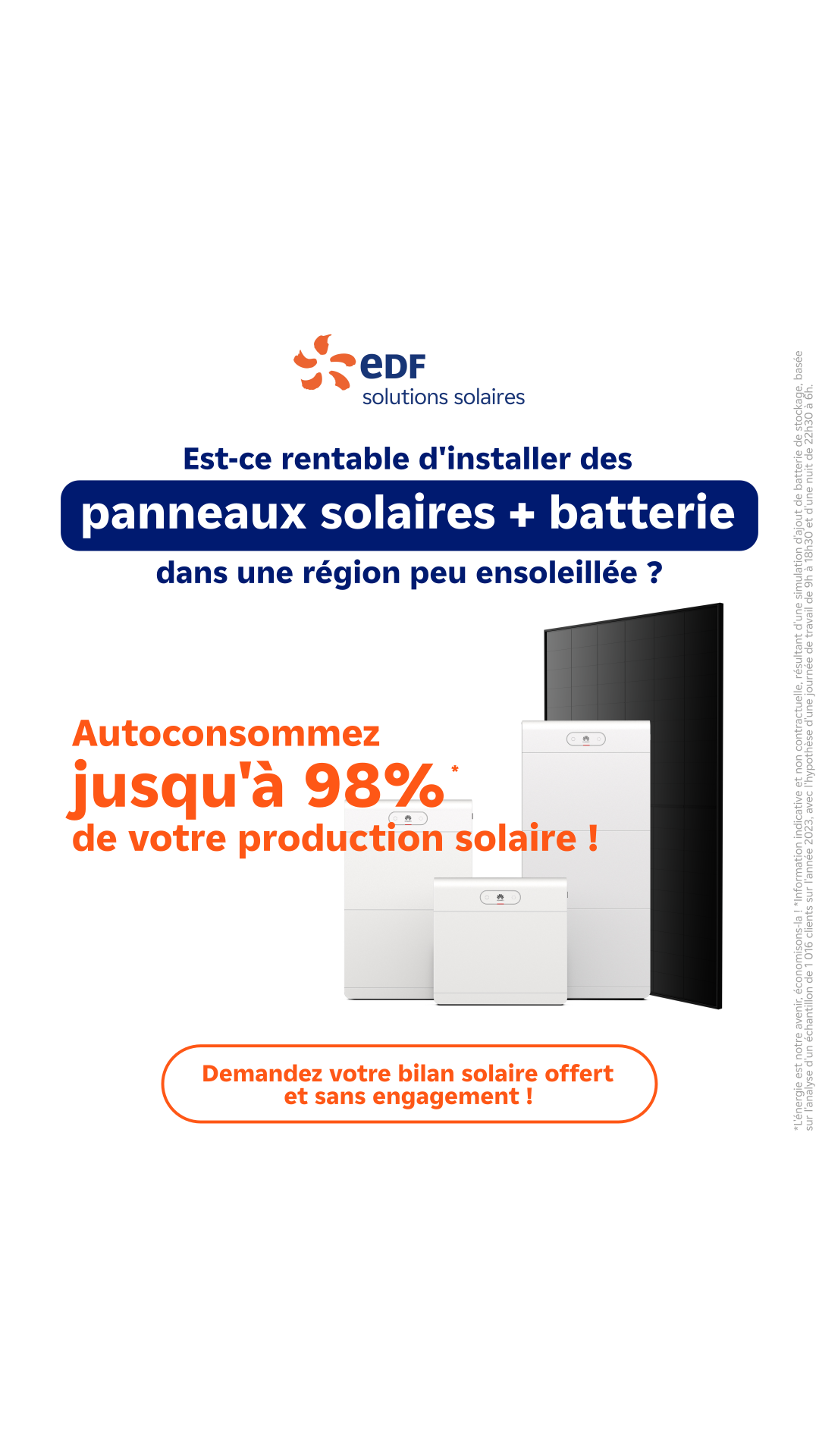 Mes offres EDF solutions solaires Facebook ad