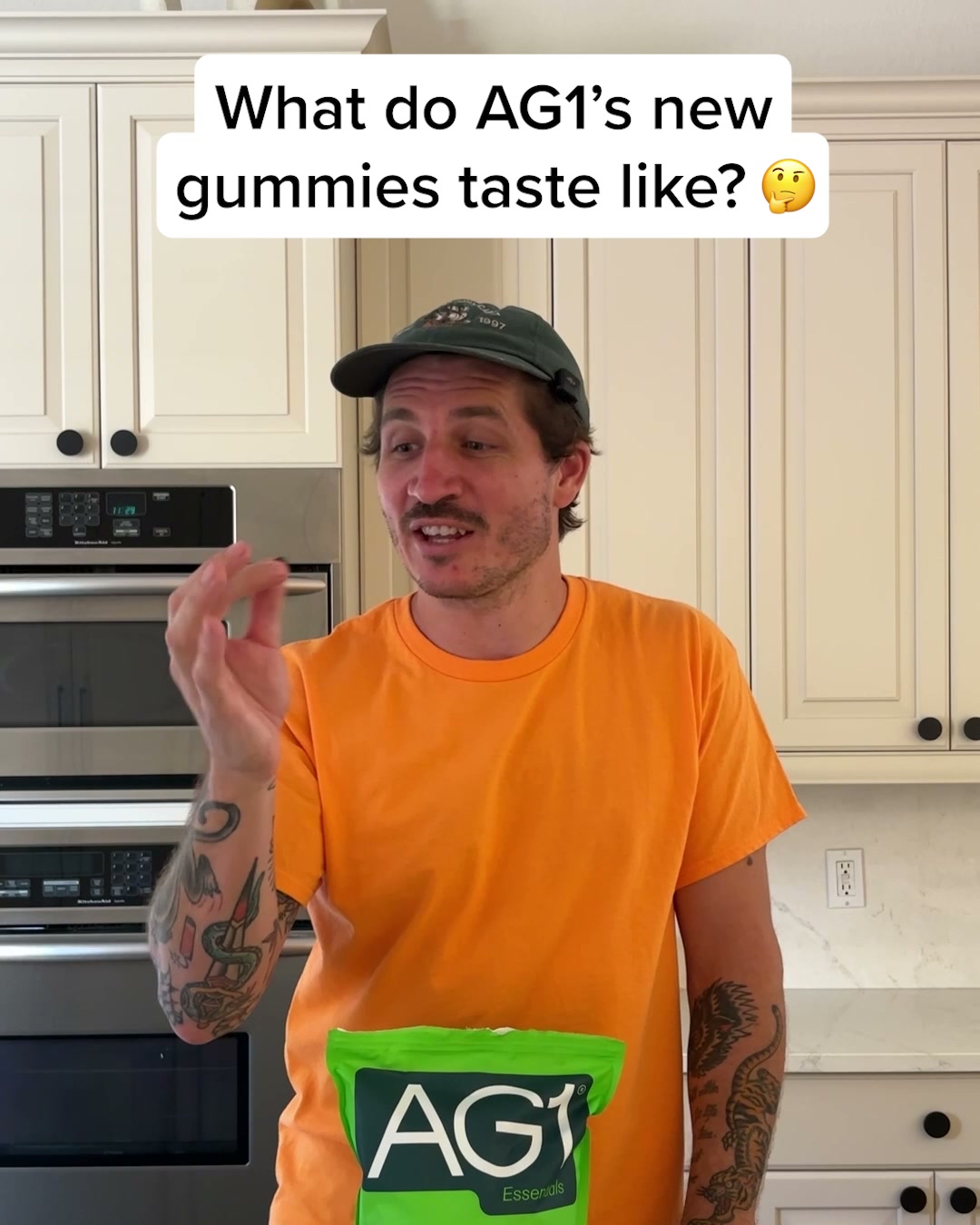 AG1 by Athletic Greens Facebook ad: Daily nutrition doesn't get easier than this.