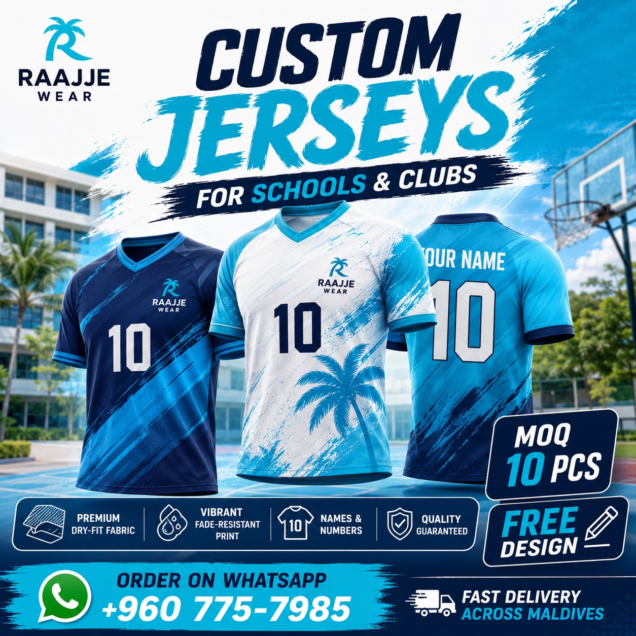 Raajje Wear.mv Facebook ad: YOUR TEAM. YOUR IDENTITY.