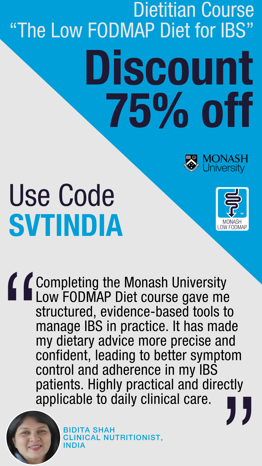 Monash FODMAP Facebook ad